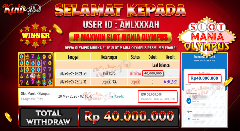Jackpot Slot Mania Olympus