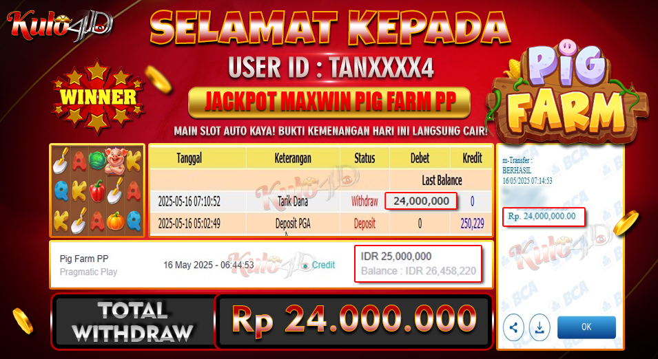 Jackpot Pig Farm PP